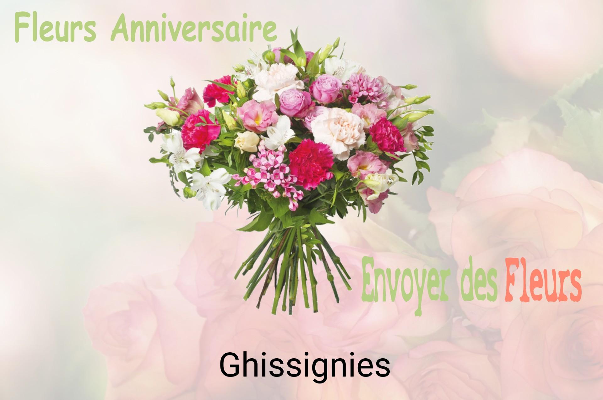 Bouquet de fleurs d’anniversaire livré à Ghissignies